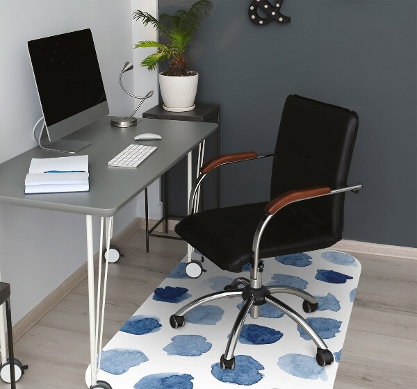 Computer chair mat ink dots