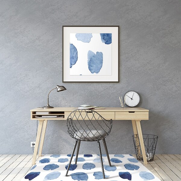 Computer chair mat ink dots