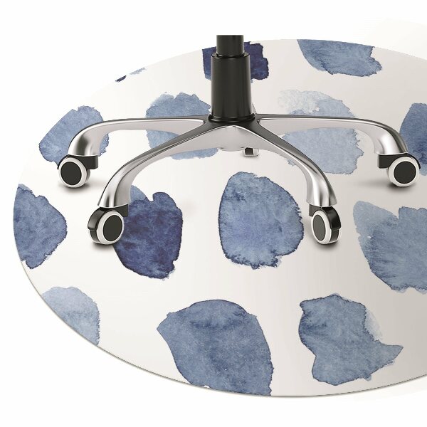 Computer chair mat ink dots