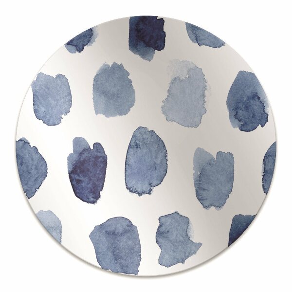 Computer chair mat ink dots