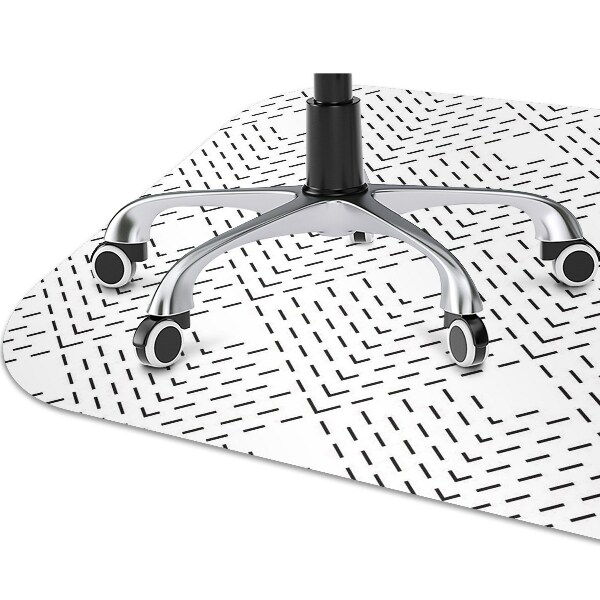 Office chair mat geometric pattern