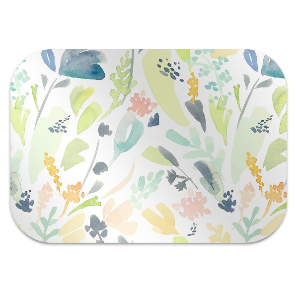 Office chair mat flowers