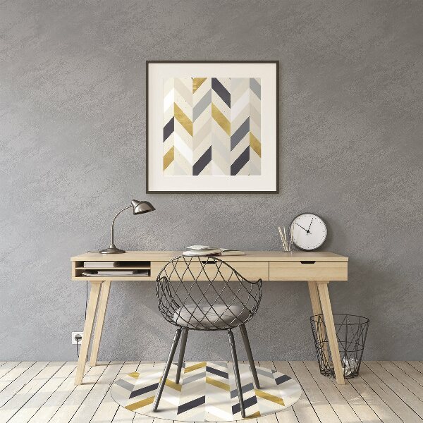 Chair mat floor panels protector colorful vectors