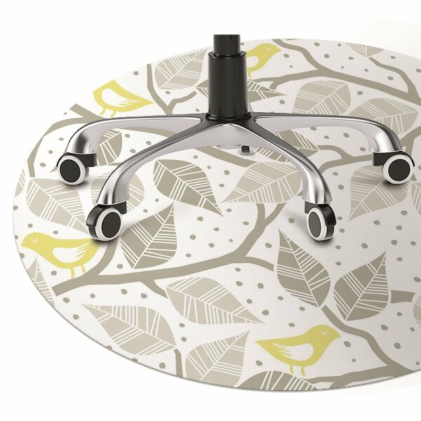 Office chair mat birds