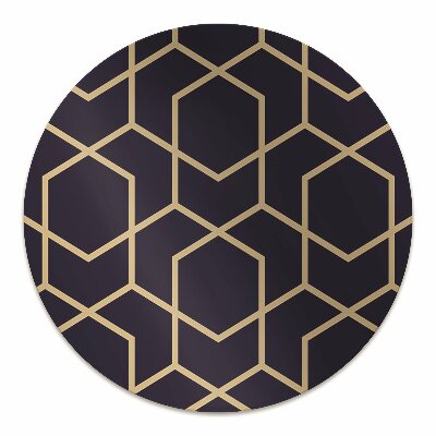 Office chair floor protector Gold pattern
