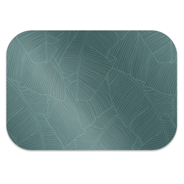 Office chair floor protector water leaf