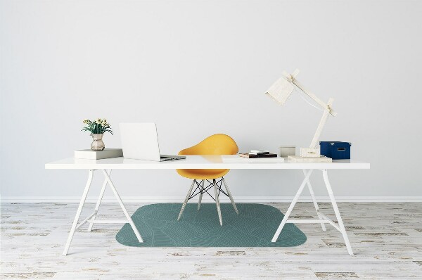 Office chair floor protector water leaf