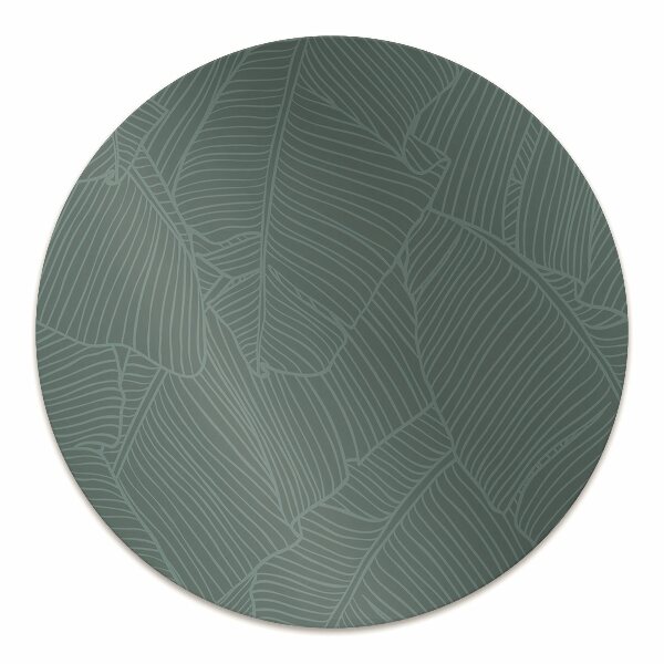 Office chair floor protector water leaf