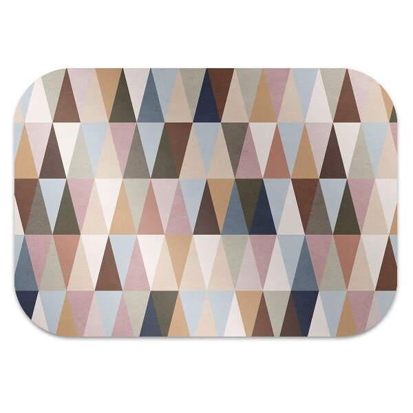 Desk chair mat retro mural