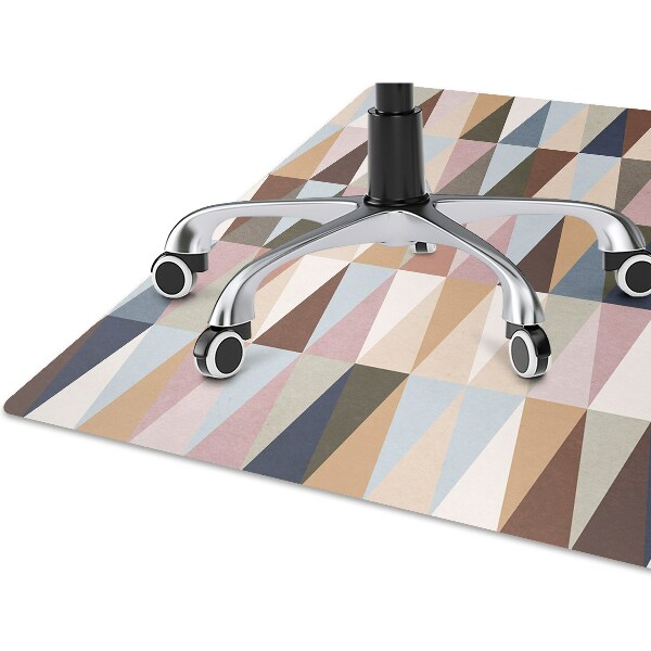Desk chair mat retro mural