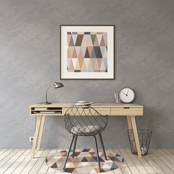 Desk chair mat retro mural