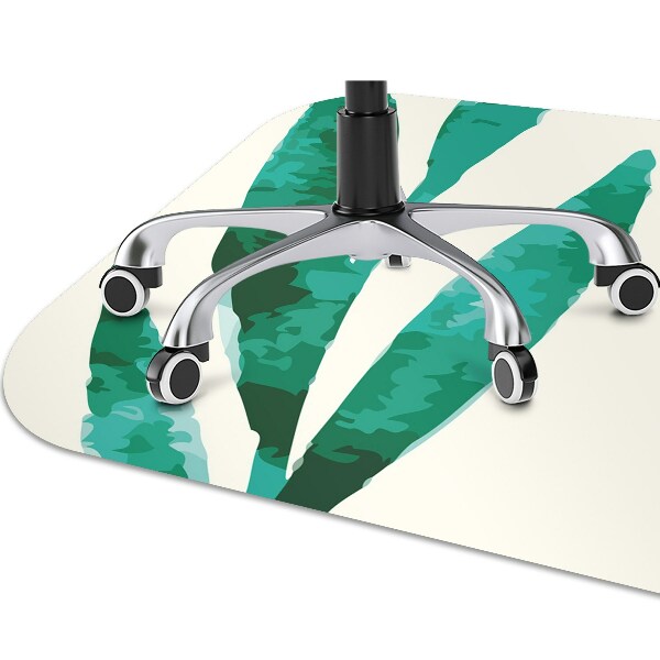 Office chair mat Leaf
