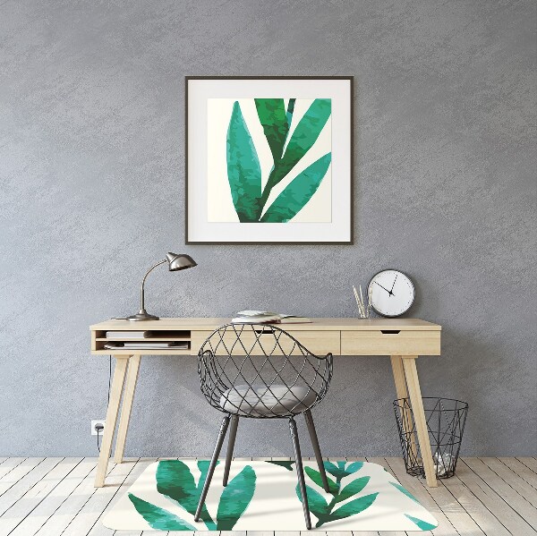 Office chair mat Leaf