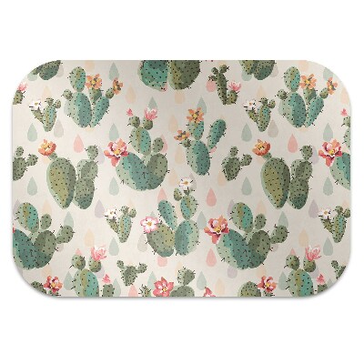 Office chair mat cacti