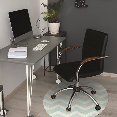 Office chair mat Zigzag