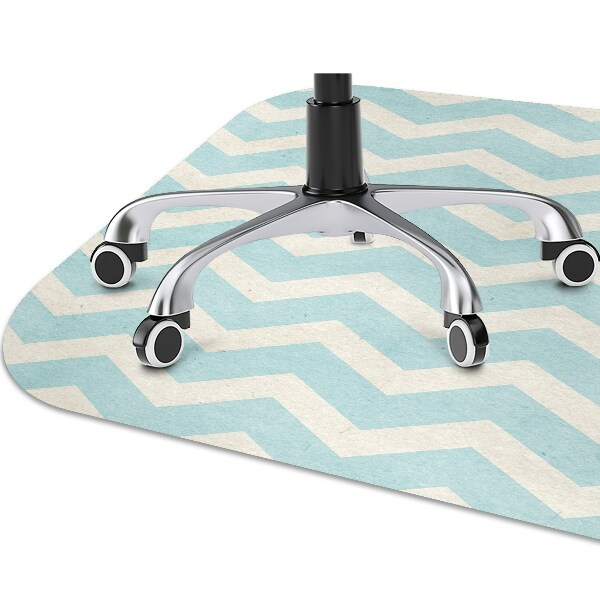 Office chair mat Zigzag