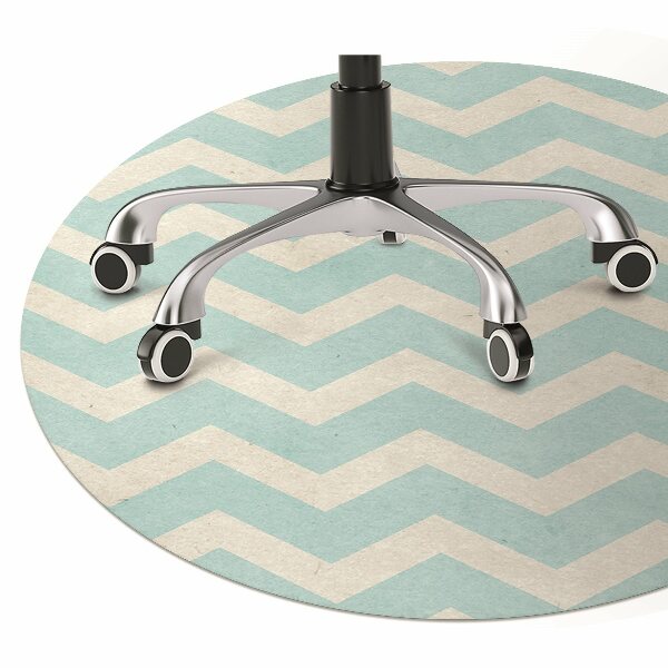 Office chair mat Zigzag