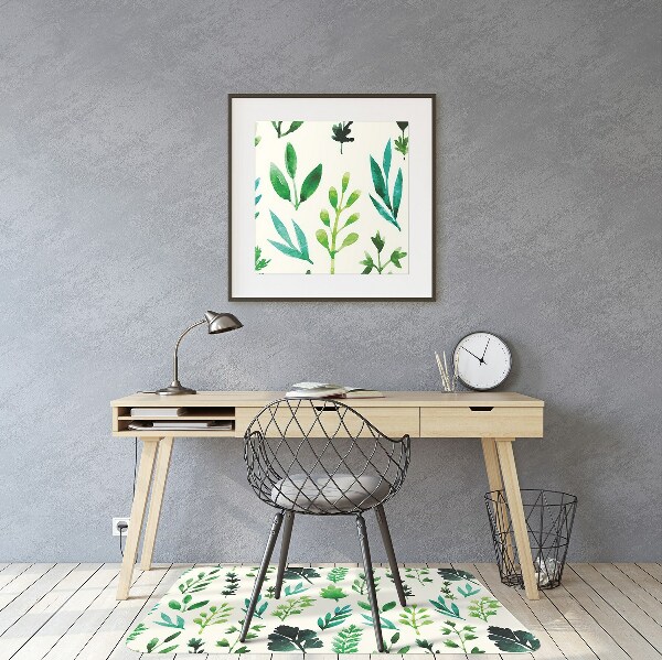 Computer chair mat Field flowers