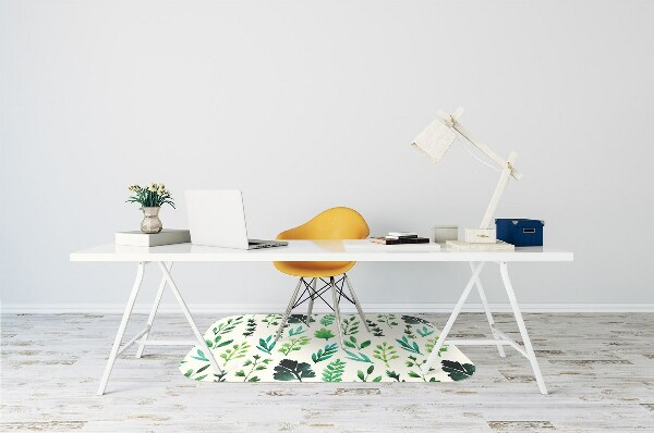 Computer chair mat Field flowers