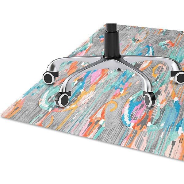 Office chair mat Graffiti