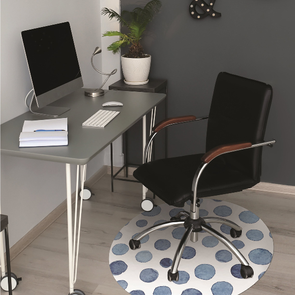 Office chair mat specks