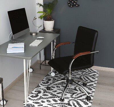 Office chair mat African pattern