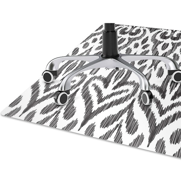 Office chair mat African pattern