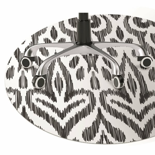 Office chair mat African pattern