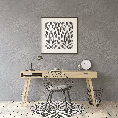 Office chair mat African pattern