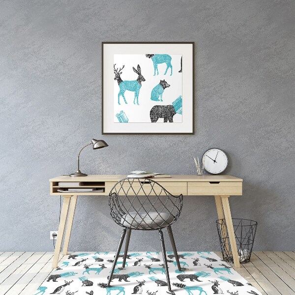 Office chair floor protector Animals