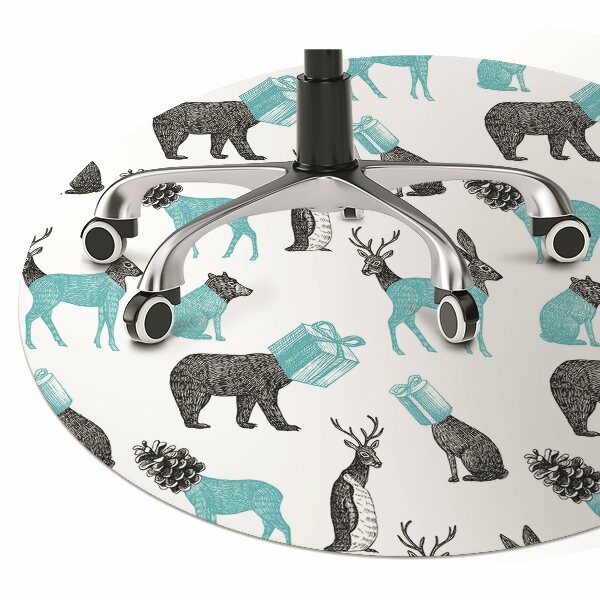 Office chair floor protector Animals