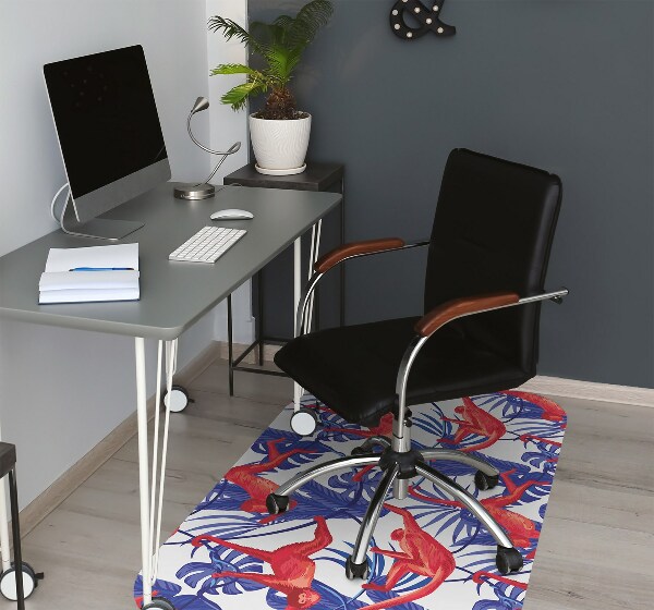 Chair mat floor panels protector monkeys Abstraction