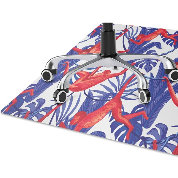 Chair mat floor panels protector monkeys Abstraction