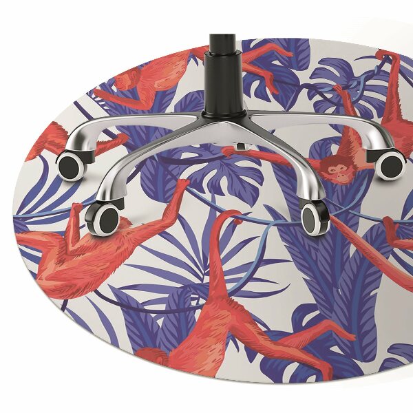 Chair mat floor panels protector monkeys Abstraction