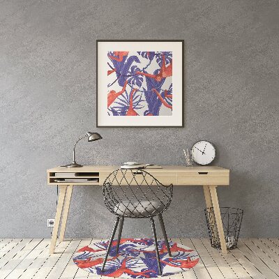Chair mat floor panels protector monkeys Abstraction