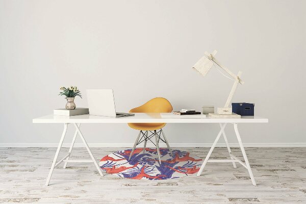 Chair mat floor panels protector monkeys Abstraction