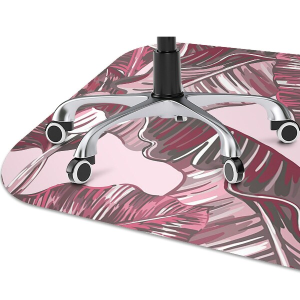 Computer chair mat pink palm tree