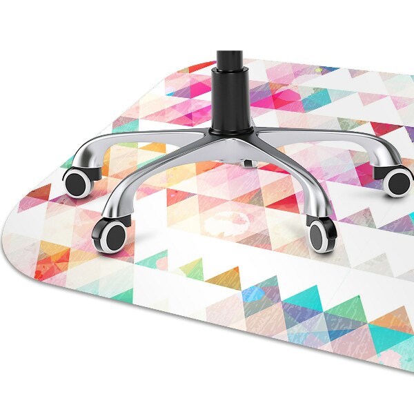 Office chair mat geometry Rainbow