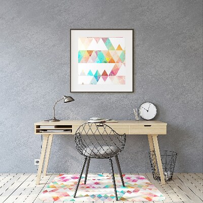 Office chair mat geometry Rainbow