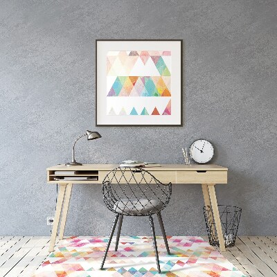 Office chair mat geometry Rainbow