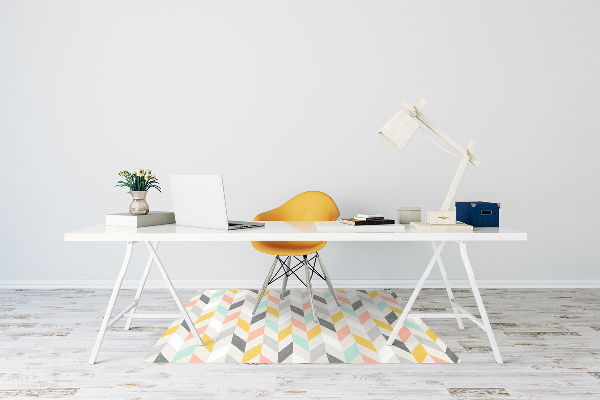 Chair mat floor panels protector Wallpaper herringbone