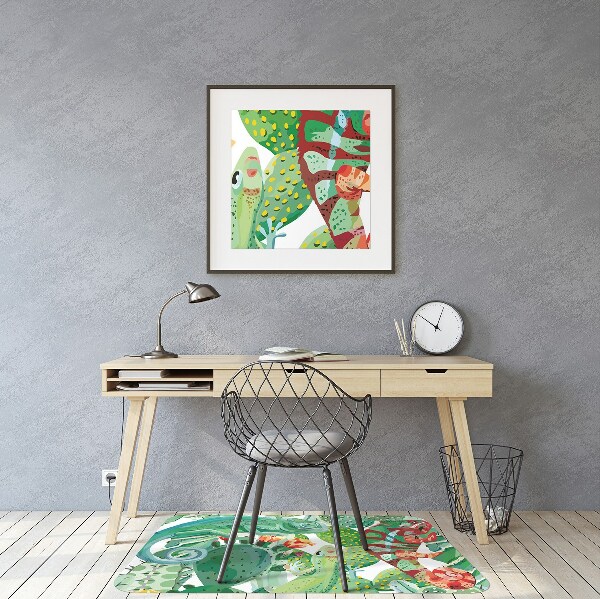 Office chair floor protector chameleons