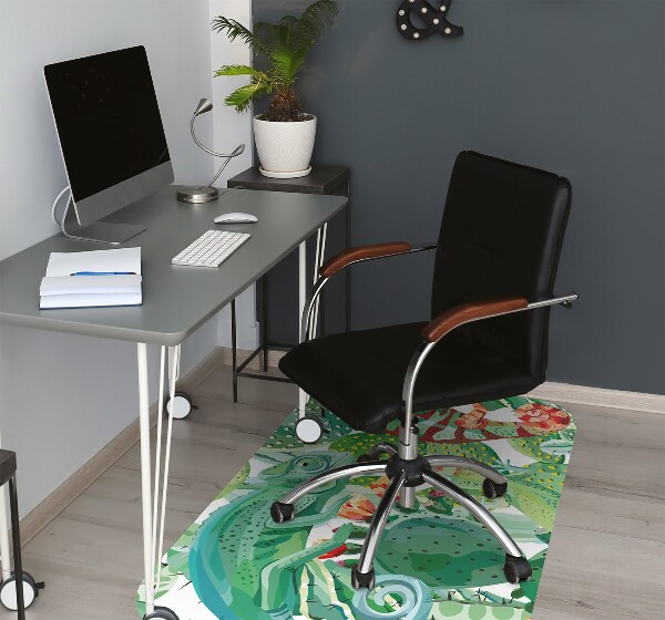 Office chair floor protector chameleons