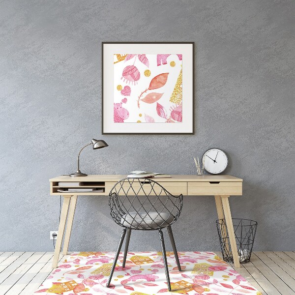 Office chair floor protector hippos