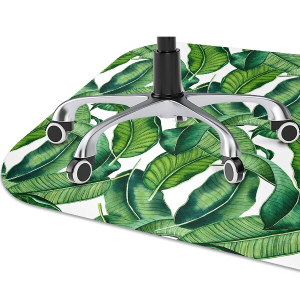Office chair mat Botanical leaves