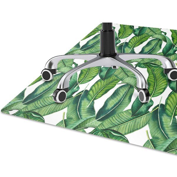 Office chair mat Botanical leaves