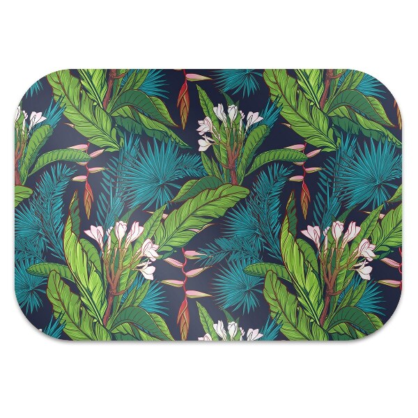 Office chair floor protector Tropical jungle