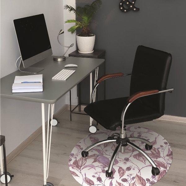 Office chair mat Birds on a branch