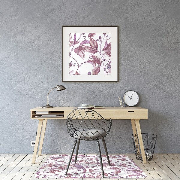 Office chair mat Birds on a branch