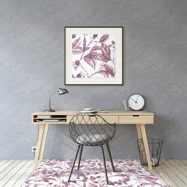 Office chair mat Birds on a branch